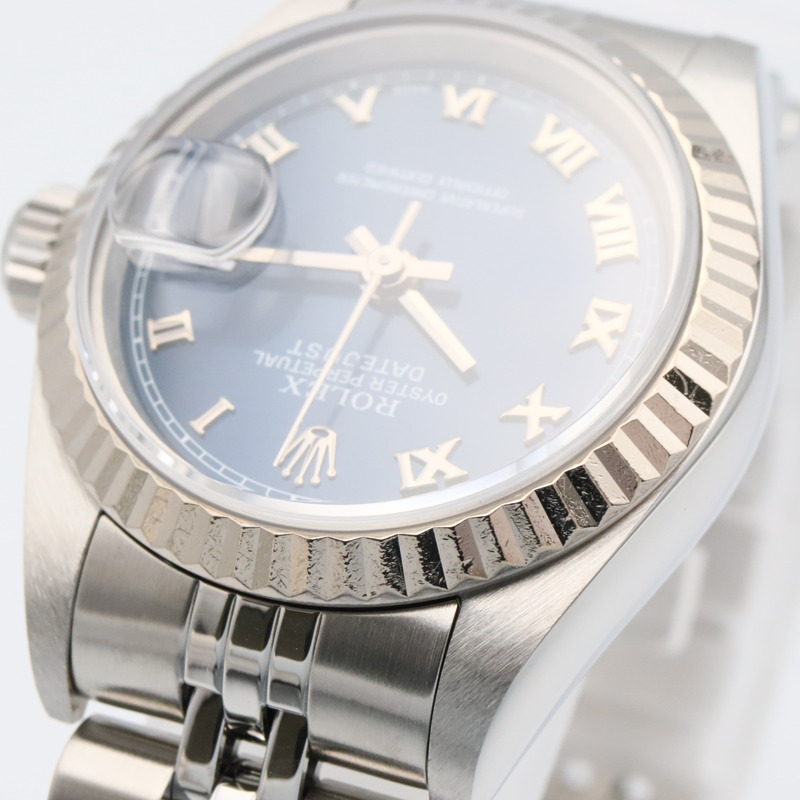 藍色錶盤 18K 白金 不鏽鋼 蠔式恆動 日誌型 Datejust 26 腕錶【Rolex 勞力士】 79174-11