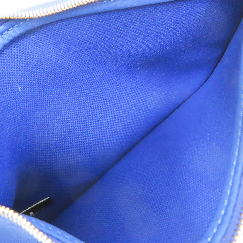 電光藍帆布 棕色牛皮 Herbag Zip 31 肩背包 C刻 (無鎖頭)【HERMES 愛馬仕】 H078971CKAT-10