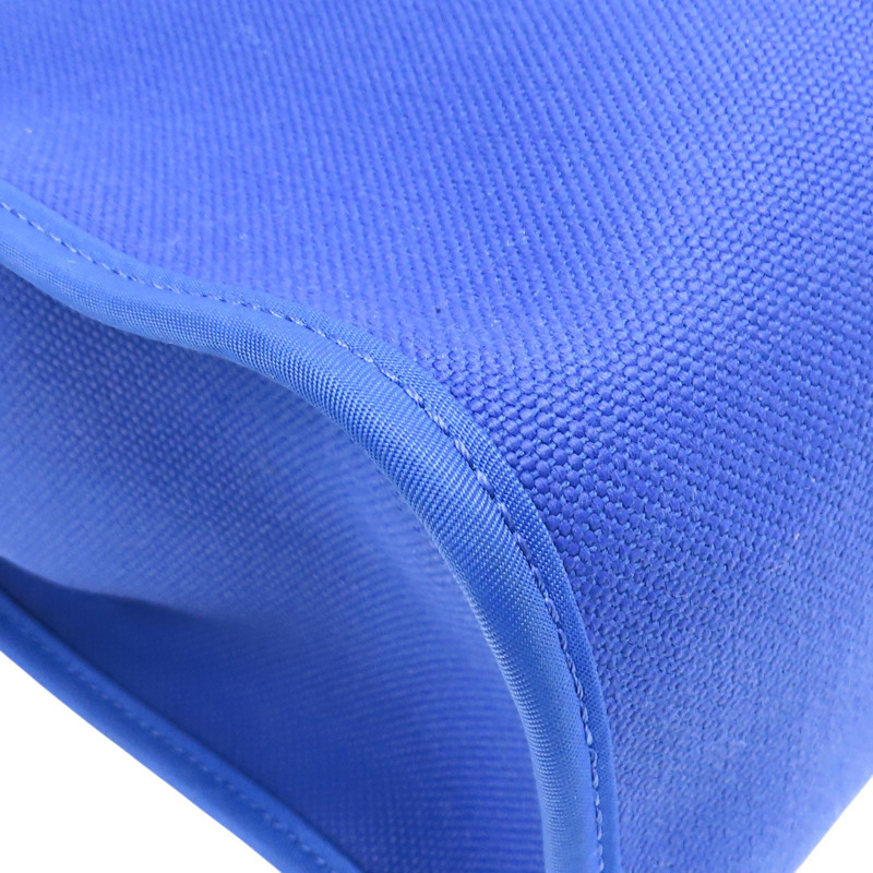 電光藍帆布 棕色牛皮 Herbag Zip 31 肩背包 C刻 (無鎖頭)【HERMES 愛馬仕】 H078971CKAT-11