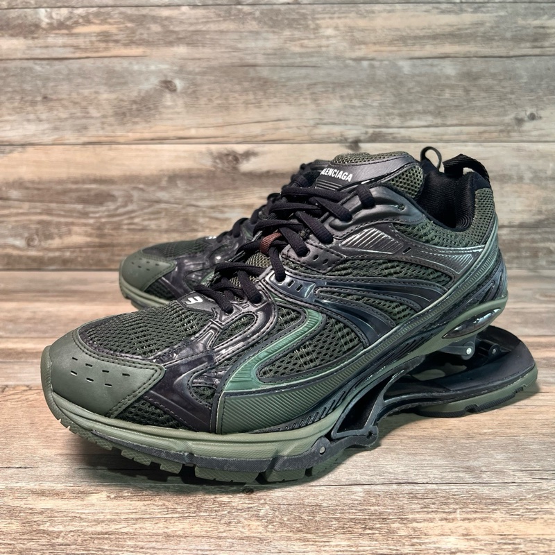 Balenciaga Xpander 彈簧鞋 黑綠色 棕綠色  42碼-0