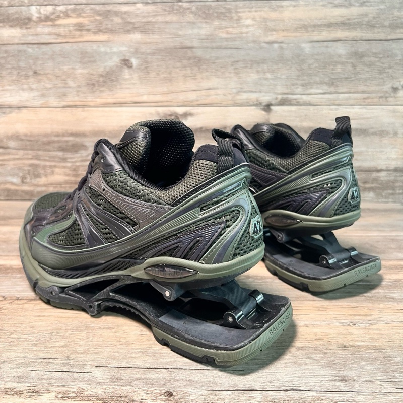 Balenciaga Xpander 彈簧鞋 黑綠色 棕綠色  42碼-3