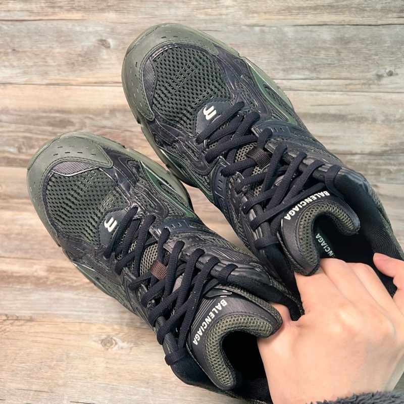 Balenciaga Xpander 彈簧鞋 黑綠色 棕綠色  42碼-4