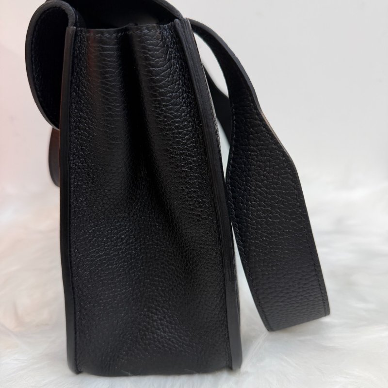 現貨誠可議Hermes halzan31 黑銀 99新配件塵袋盒子購證-3