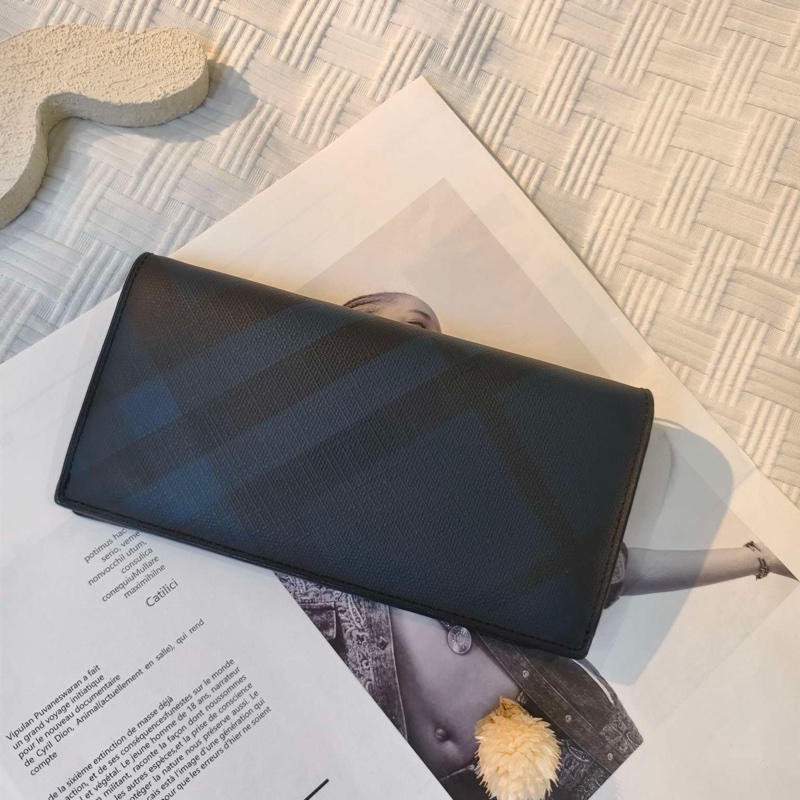 博柏利/Burberry  黑色錢夾 底長19cm 附件：有盒-0