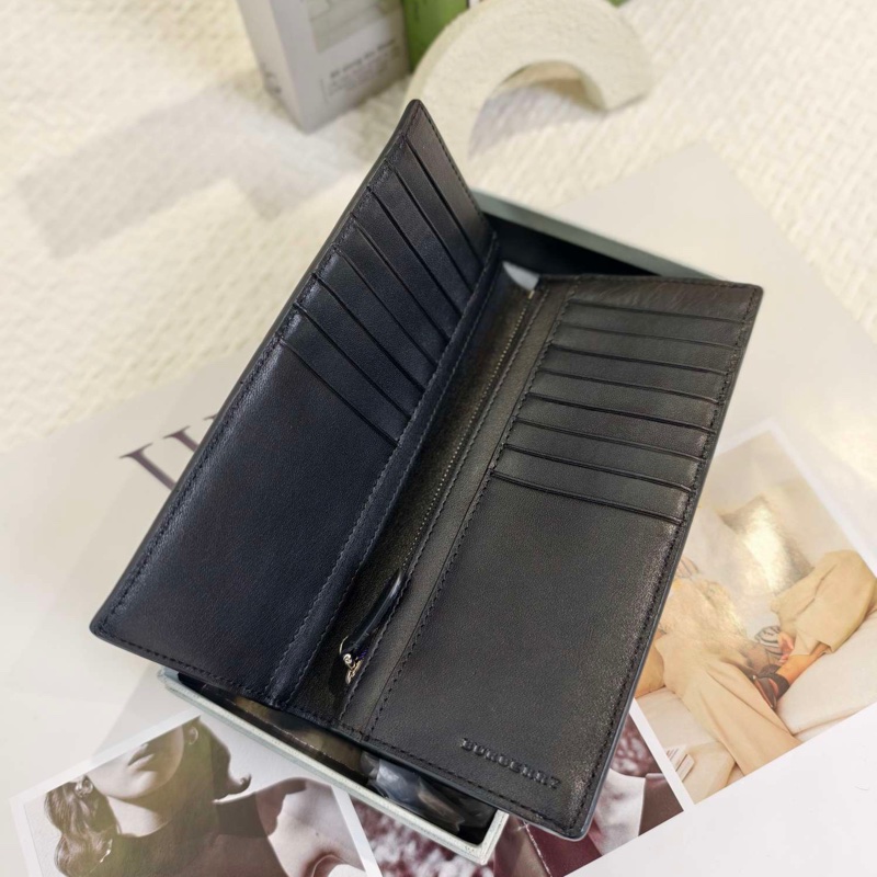 博柏利/Burberry  黑色錢夾 底長19cm 附件：有盒-5