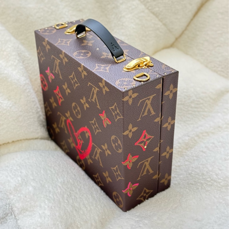 (情人節限定款💝）Lv愛心硬箱信封子母手提單肩斜背包 專櫃二十幾萬-2