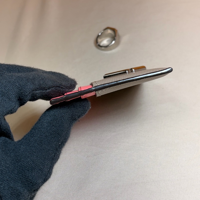 ✨近新閒置 fendi 芬迪 大logo拼色7卡卡夾-6