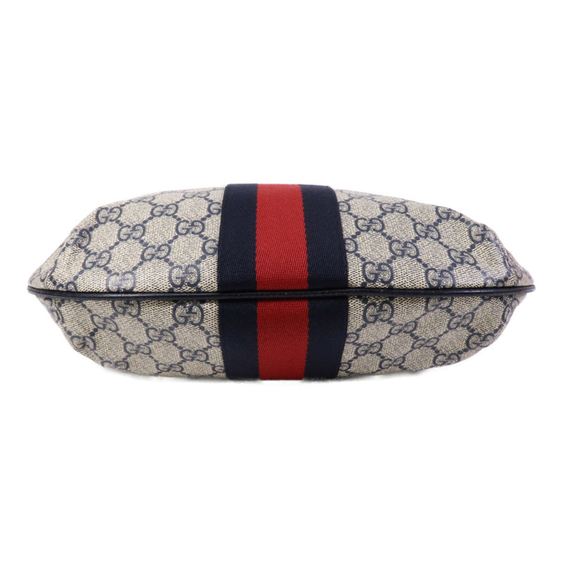 GUCCI 塗層帆布Ophidia GG銀扣肩背袋-3