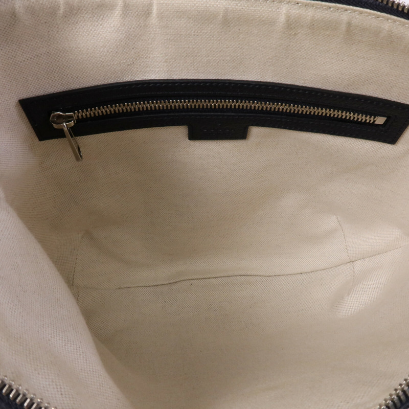 GUCCI 塗層帆布Ophidia GG銀扣肩背袋-4