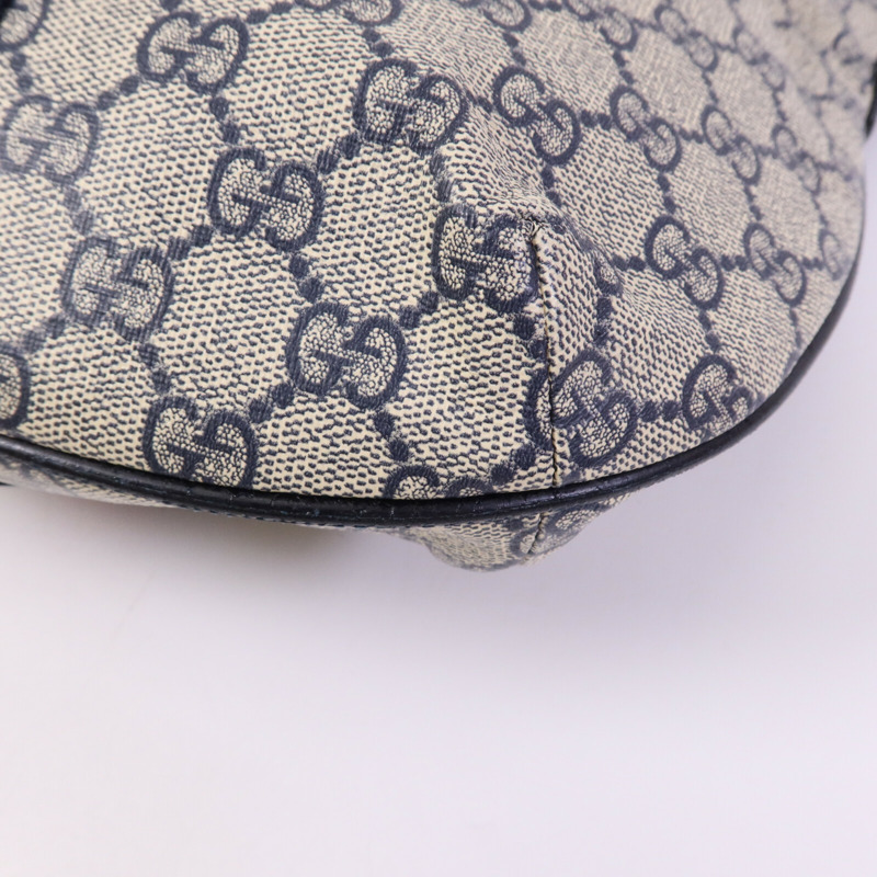 GUCCI 塗層帆布Ophidia GG銀扣肩背袋-9