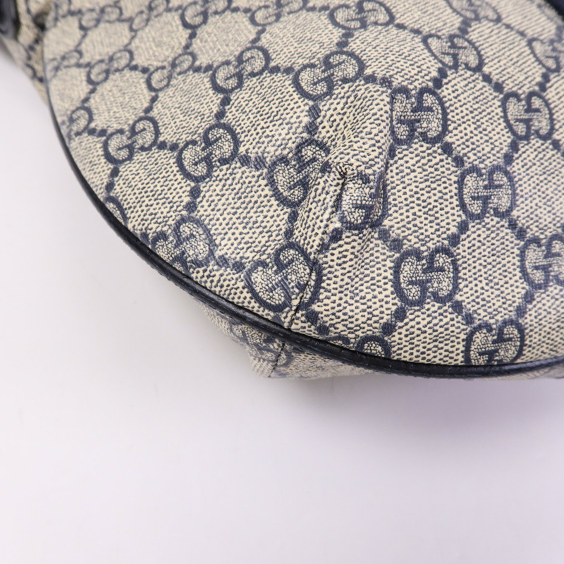 GUCCI 塗層帆布Ophidia GG銀扣肩背袋-10