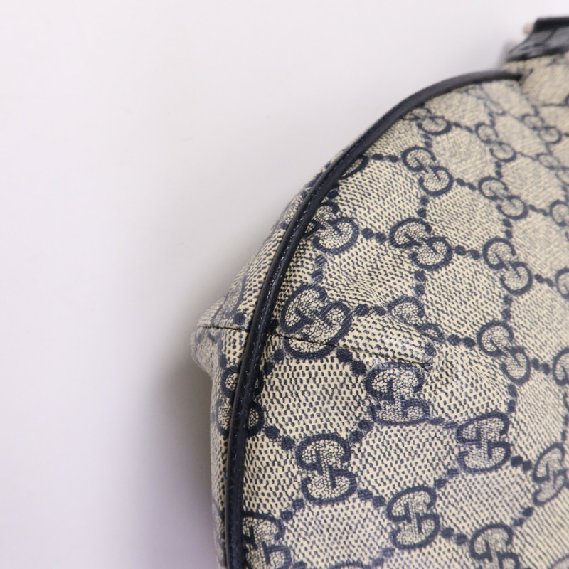 GUCCI 塗層帆布Ophidia GG銀扣肩背袋-12