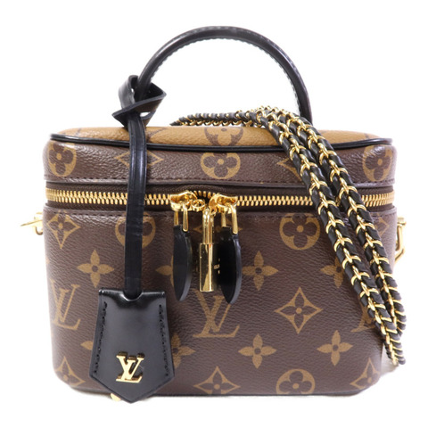 LOUIS VUITTON Monogram Reverse Vanity PM金扣手挽肩背兩用袋