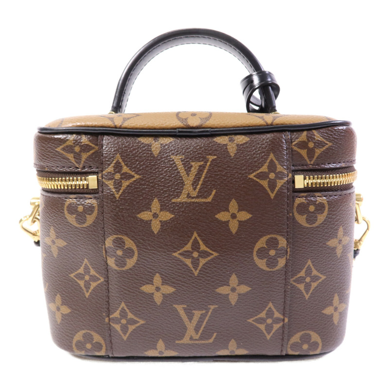 LOUIS VUITTON Monogram Reverse Vanity PM金扣手挽肩背兩用袋-1