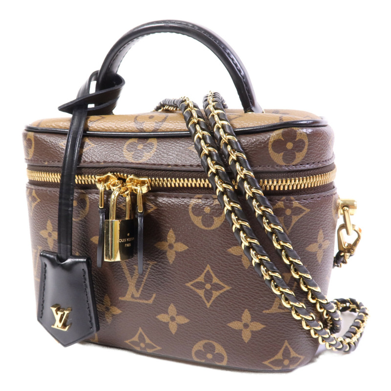 LOUIS VUITTON Monogram Reverse Vanity PM金扣手挽肩背兩用袋-2