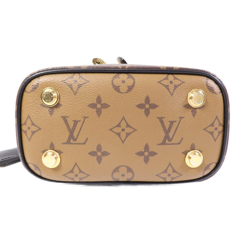 LOUIS VUITTON Monogram Reverse Vanity PM金扣手挽肩背兩用袋-3