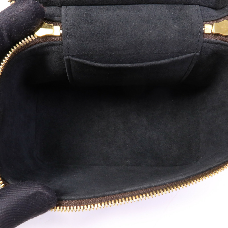 LOUIS VUITTON Monogram Reverse Vanity PM金扣手挽肩背兩用袋-4