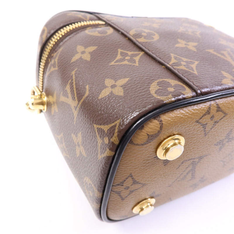 LOUIS VUITTON Monogram Reverse Vanity PM金扣手挽肩背兩用袋-12