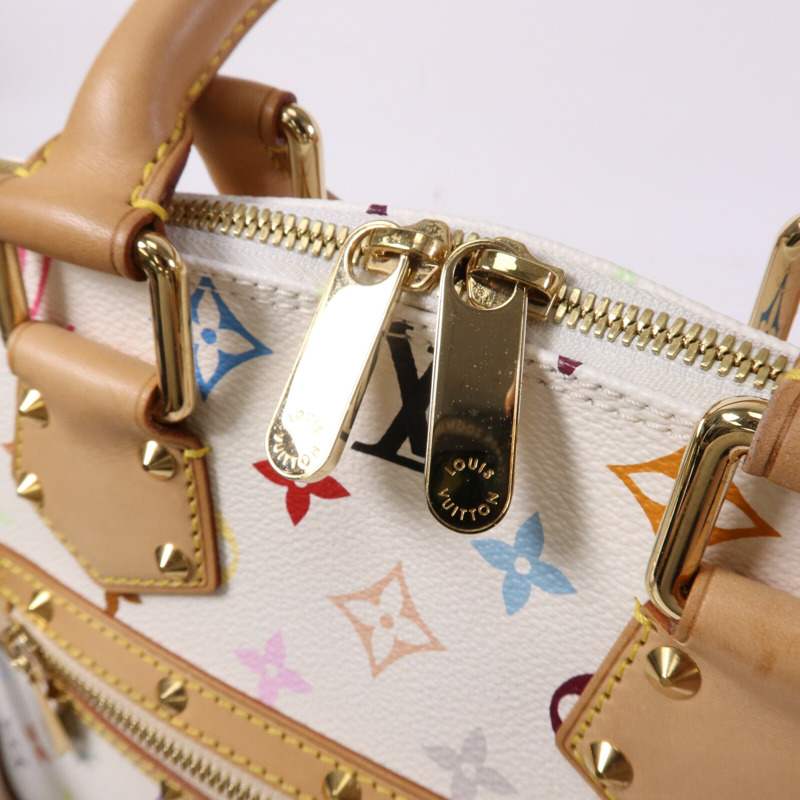 LOUIS VUITTON Monogram Multicolore Alma金扣手挽袋-6