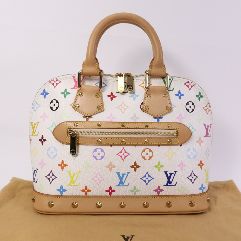 LOUIS VUITTON Monogram Multicolore Alma金扣手挽袋-9