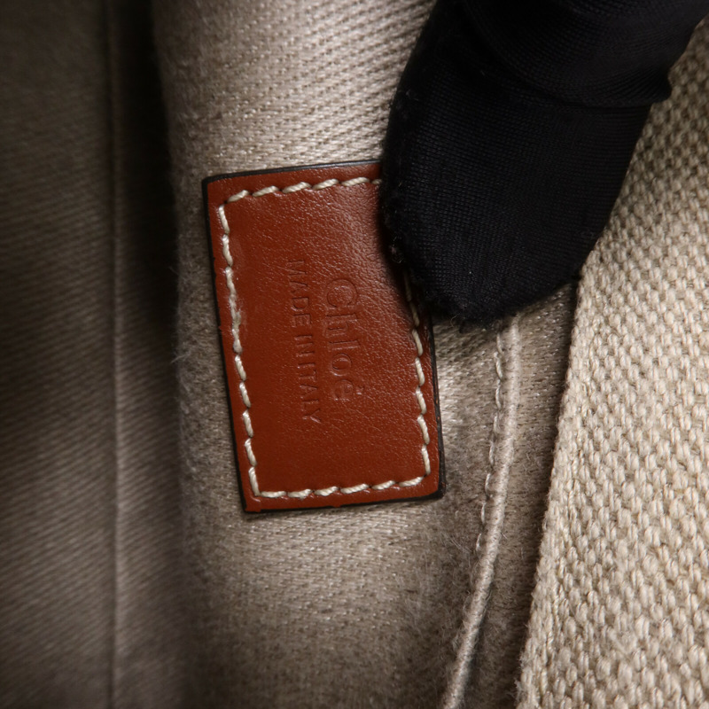 Chloe 帆布Mini Woody手挽肩背兩用袋-5