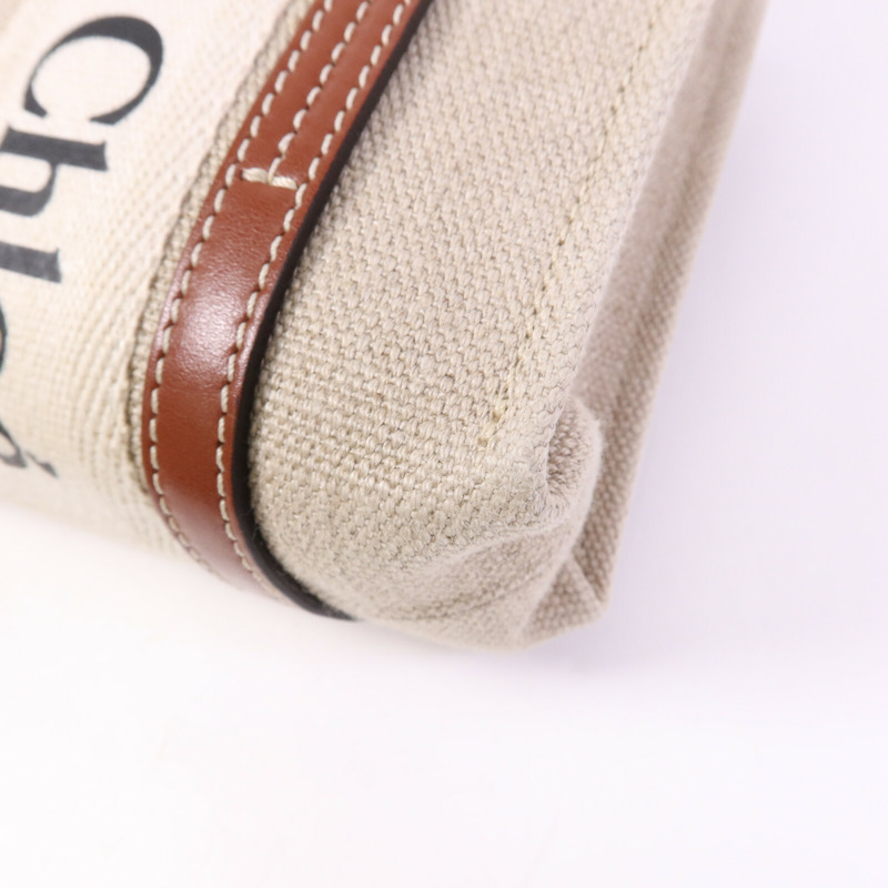 Chloe 帆布Mini Woody手挽肩背兩用袋-9