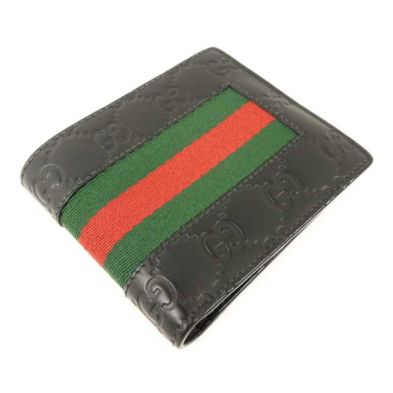 GUCCI 牛皮皮革Signature Wallet銀扣錢包-2