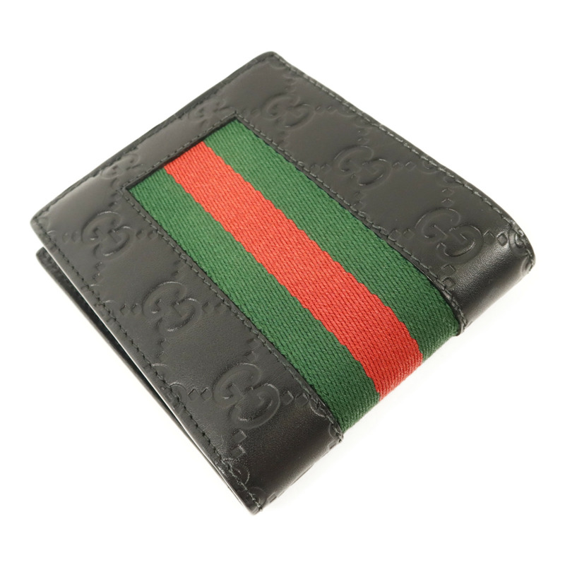 GUCCI 牛皮皮革Signature Wallet銀扣錢包-3
