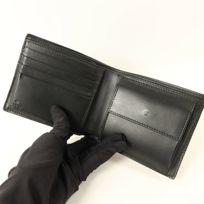 GUCCI 牛皮皮革Signature Wallet銀扣錢包-4