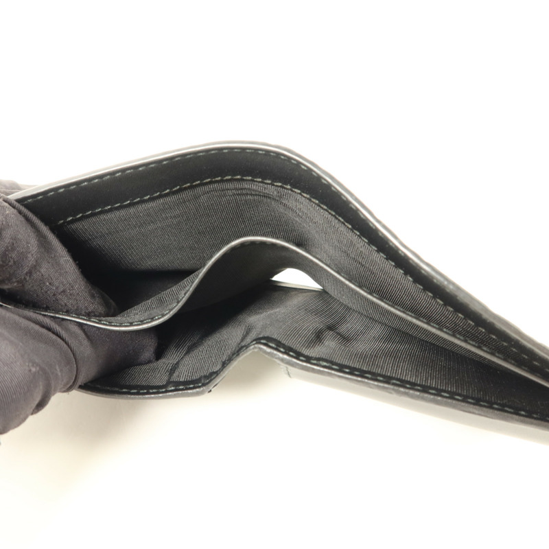 GUCCI 牛皮皮革Signature Wallet銀扣錢包-5