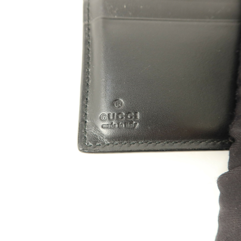 GUCCI 牛皮皮革Signature Wallet銀扣錢包-6