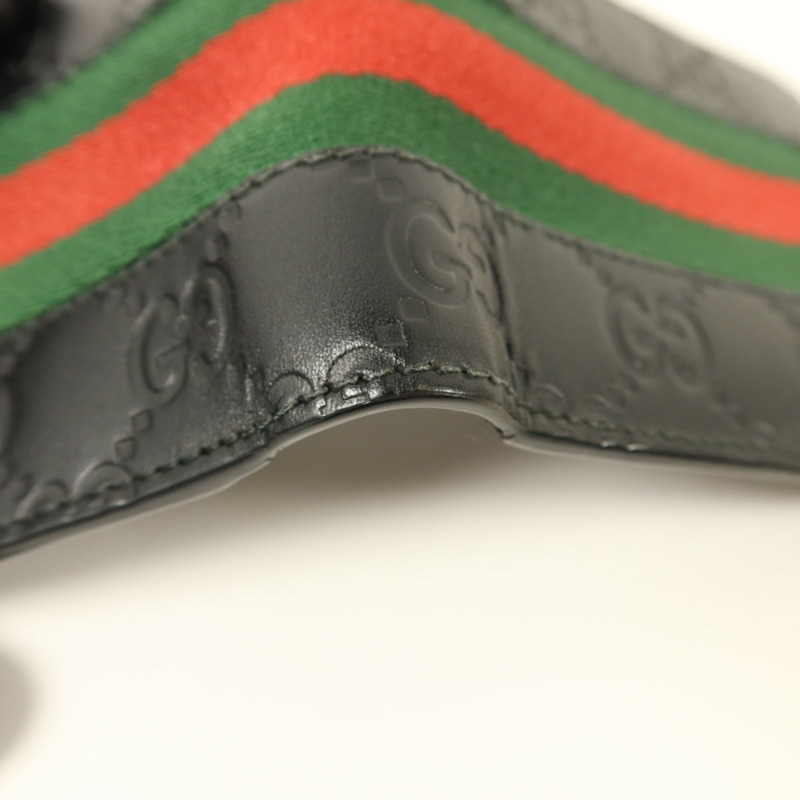 GUCCI 牛皮皮革Signature Wallet銀扣錢包-14