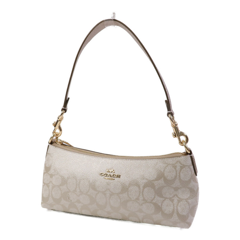COACH 帆布Charlotte Signature金扣肩背袋-2