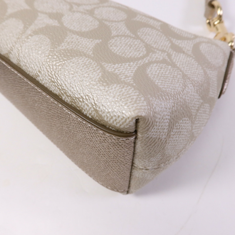 COACH 帆布Charlotte Signature金扣肩背袋-11