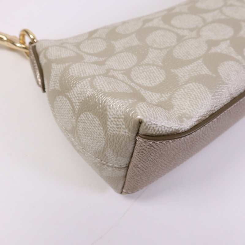 COACH 帆布Charlotte Signature金扣肩背袋-12