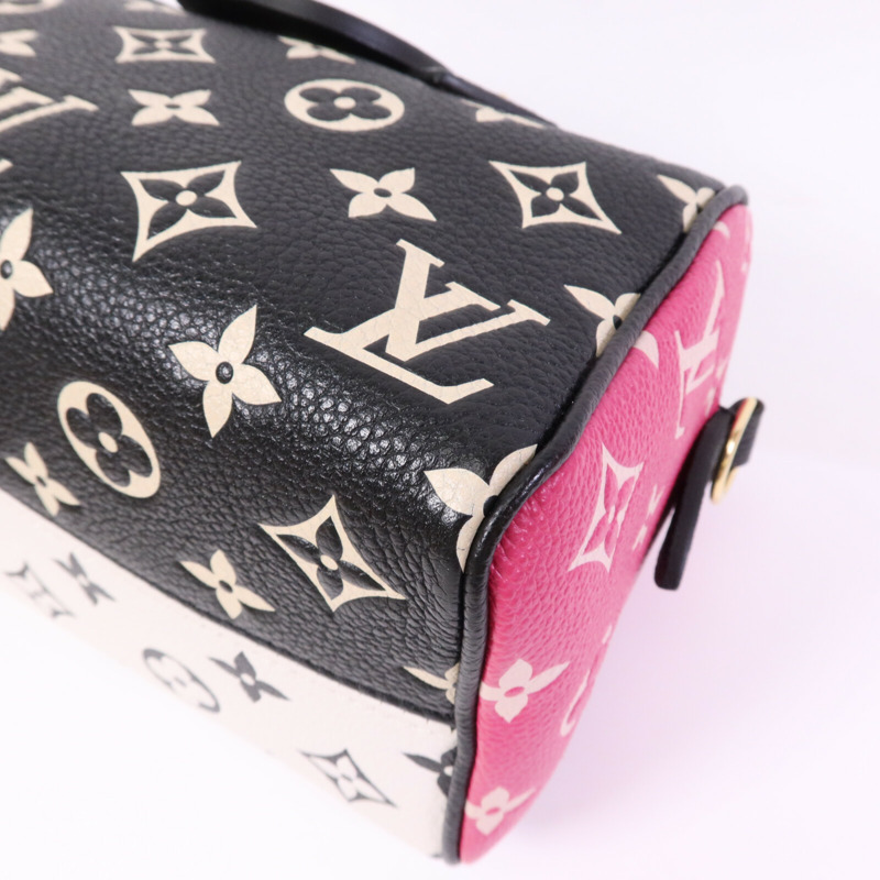LOUIS VUITTON Monogram Empreinte Speedy Bandouliere 20金扣手挽肩背兩用袋-9
