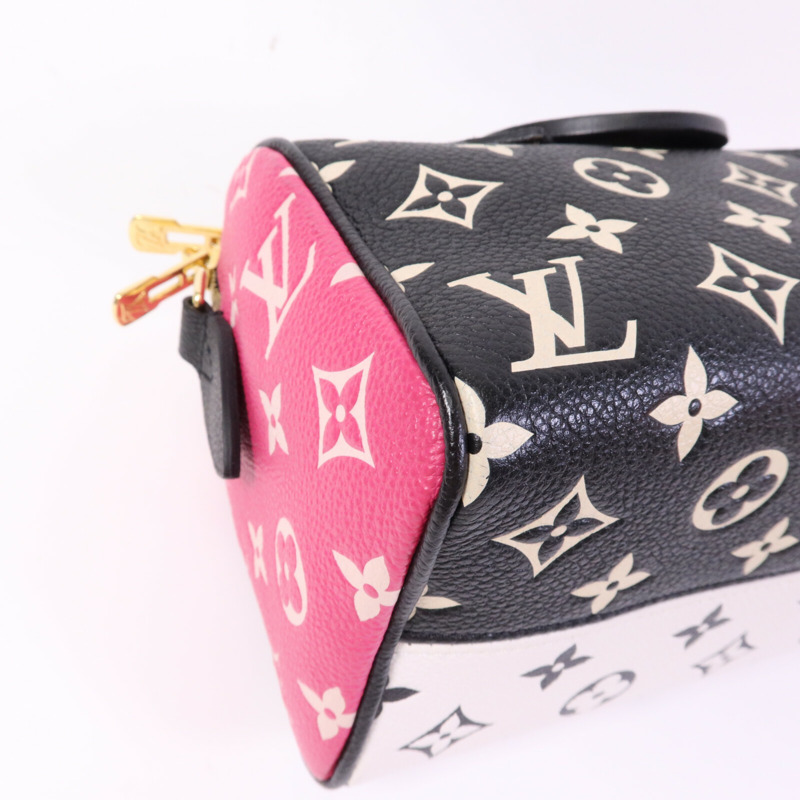 LOUIS VUITTON Monogram Empreinte Speedy Bandouliere 20金扣手挽肩背兩用袋-10