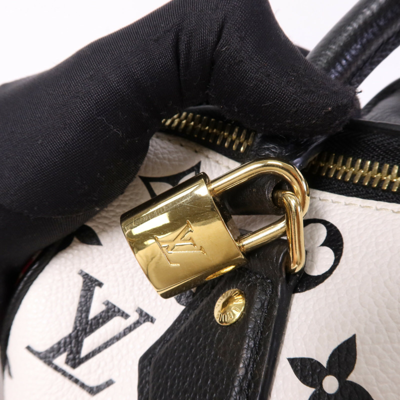 LOUIS VUITTON Monogram Empreinte Speedy Bandouliere 20金扣手挽肩背兩用袋-14