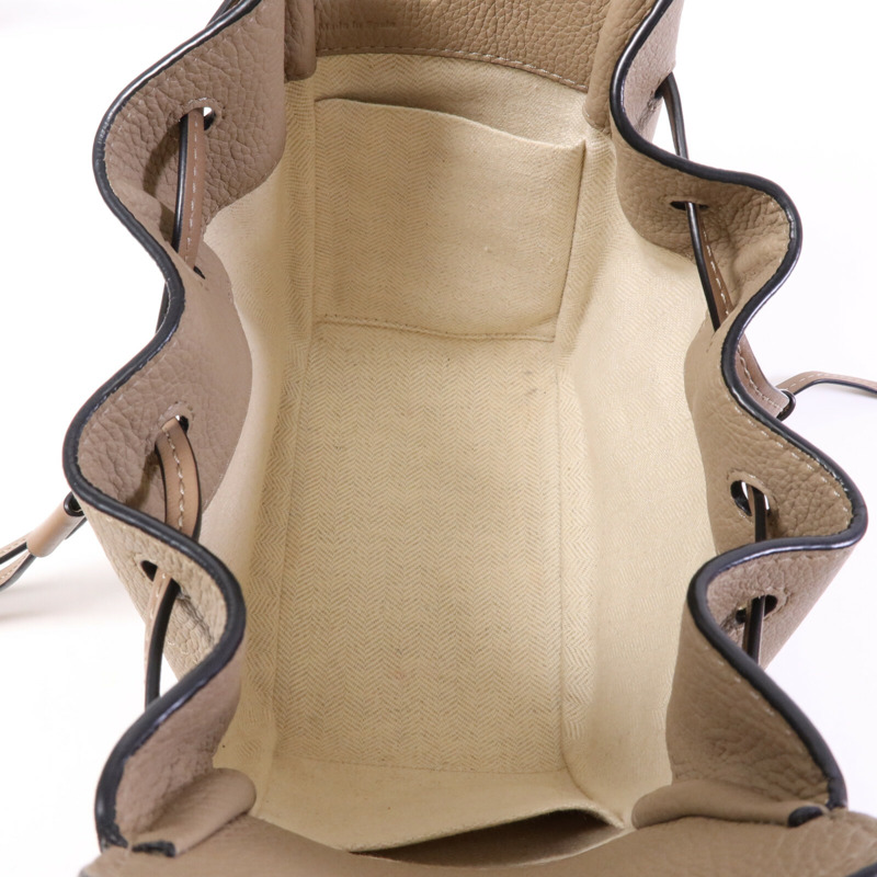 LOEWE 牛皮皮革Hammock Mini金扣手挽肩背兩用袋-4