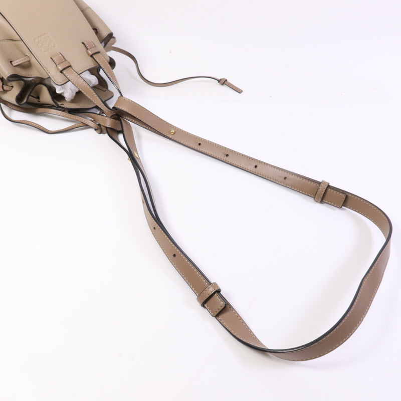 LOEWE 牛皮皮革Hammock Mini金扣手挽肩背兩用袋-8