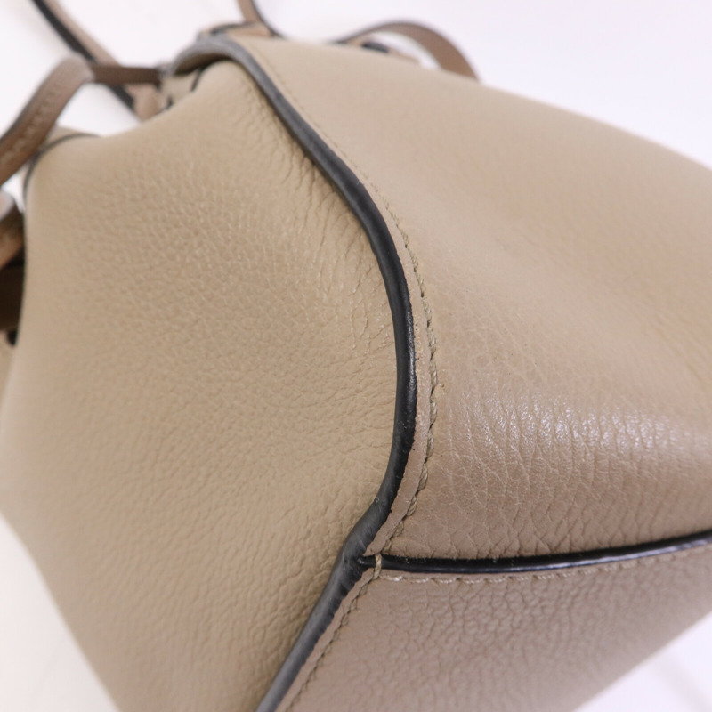 LOEWE 牛皮皮革Hammock Mini金扣手挽肩背兩用袋-12