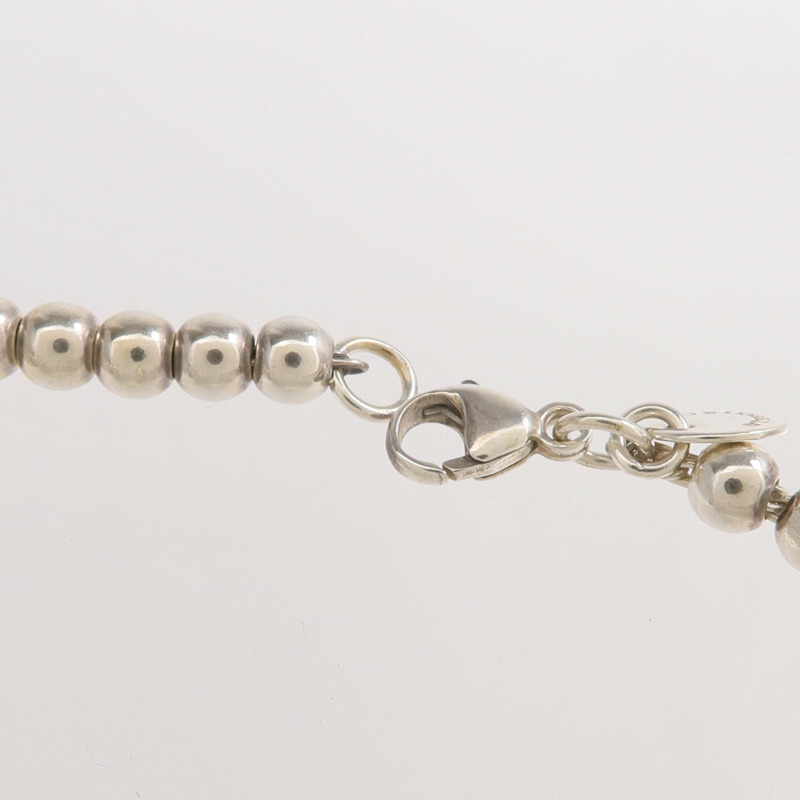 TIFFANY＆CO 925純銀Heart Tag Bead手鏈-5