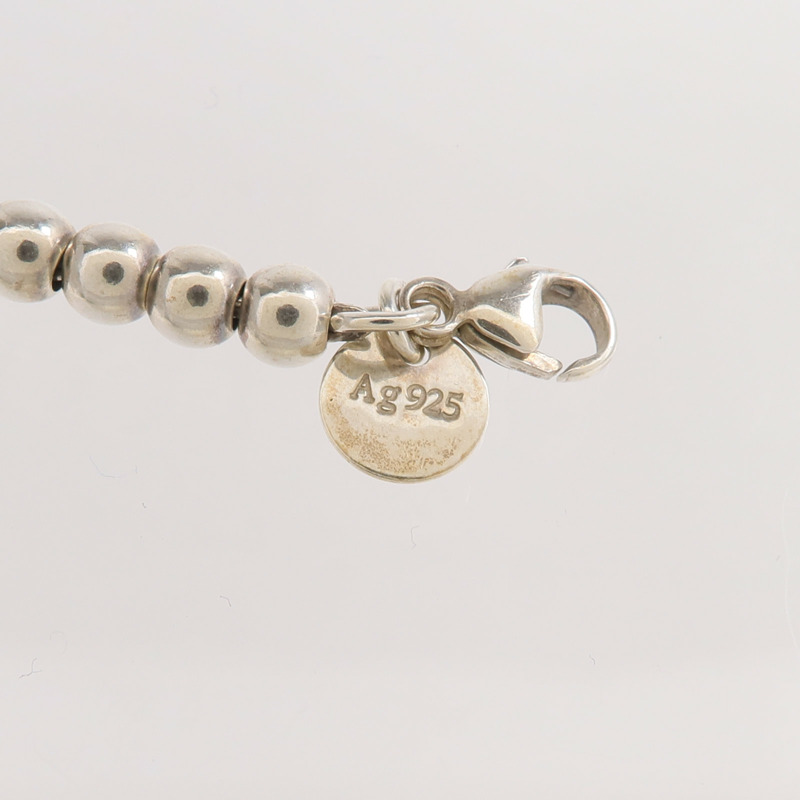 TIFFANY＆CO 925純銀Heart Tag Bead手鏈-7