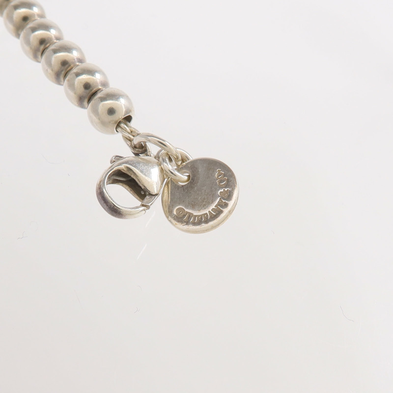 TIFFANY＆CO 925純銀Heart Tag Bead手鏈-8