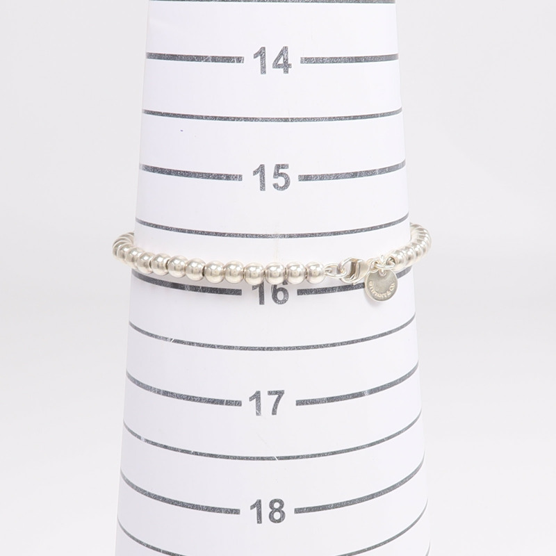 TIFFANY＆CO 925純銀Heart Tag Bead手鏈-10