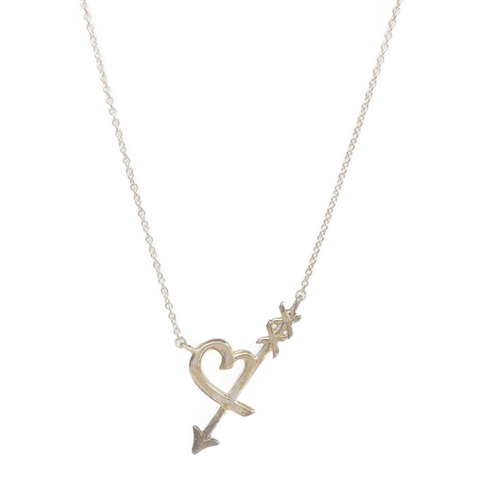 TIFFANY＆CO 925純銀Heart & Arrow Necklace項鍊