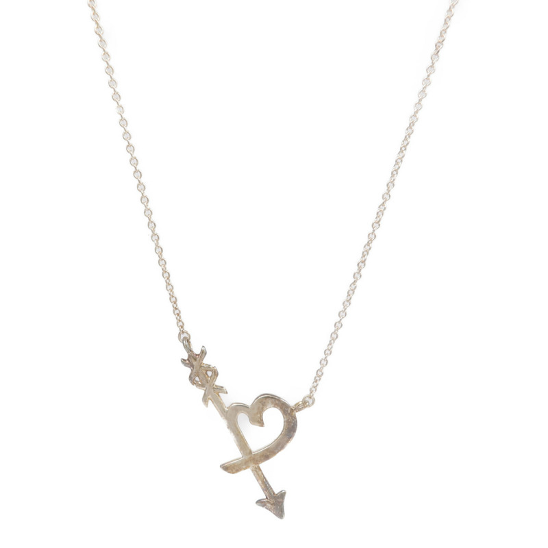 TIFFANY＆CO 925純銀Heart & Arrow Necklace項鍊-1