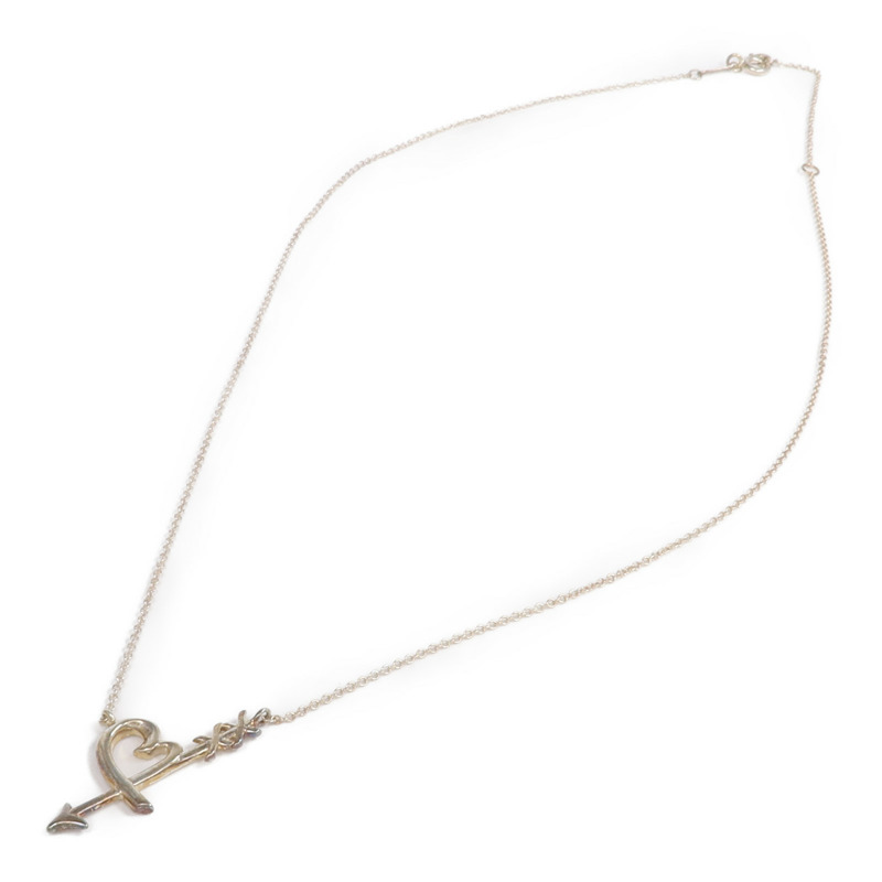 TIFFANY＆CO 925純銀Heart & Arrow Necklace項鍊-3