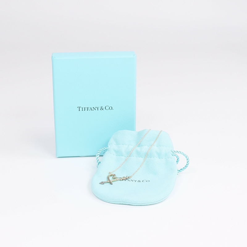 TIFFANY＆CO 925純銀Heart & Arrow Necklace項鍊-8