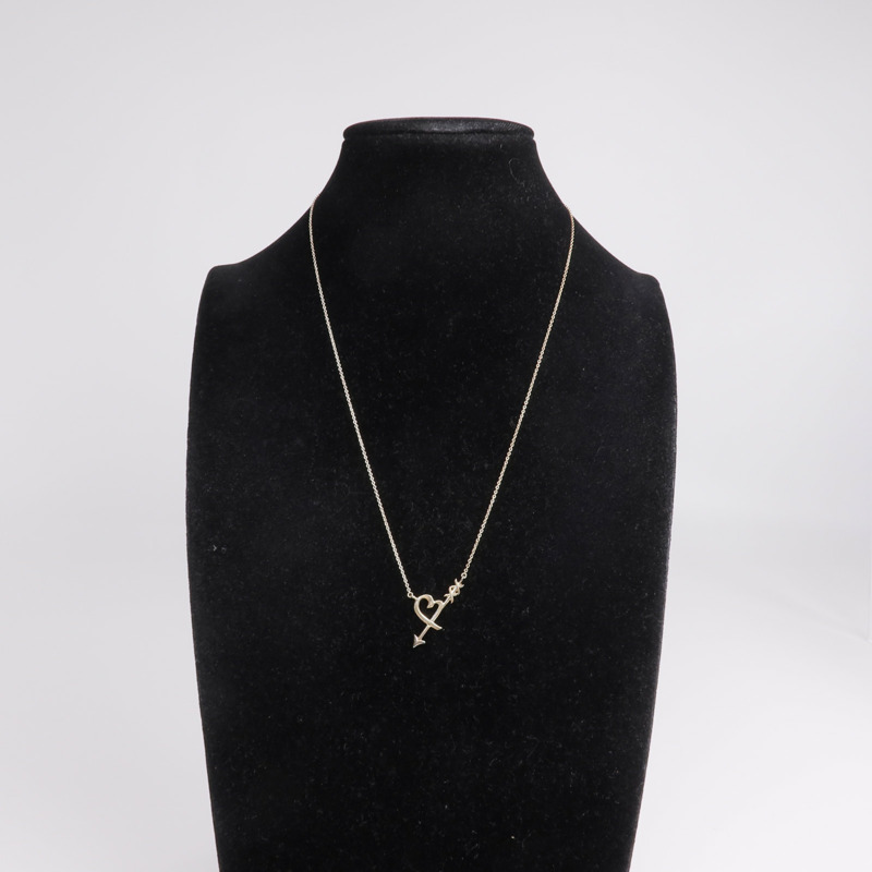 TIFFANY＆CO 925純銀Heart & Arrow Necklace項鍊-9